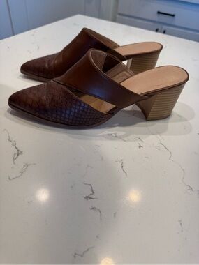 Syktkmx Womens Brown Heeled Sandal size 8.5